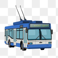 City bus png sticker, transparent background. Free public domain CC0 image.