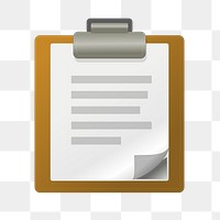 Clipboard png sticker, transparent background. Free public domain CC0 image.