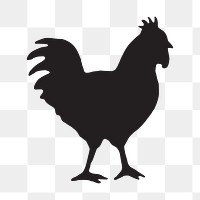 Hen png sticker, transparent background. Free public domain CC0 image.