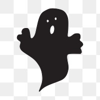 Ghost png sticker, transparent background. Free public domain CC0 image.