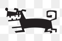 Dog png sticker, transparent background. Free public domain CC0 image.