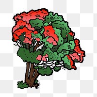 Tree png sticker, transparent background. Free public domain CC0 image.