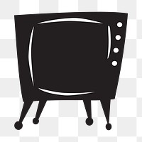 Television png sticker, transparent background. Free public domain CC0 image.