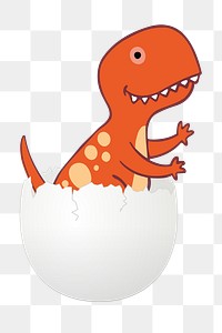 Dinosaur  png clipart illustration, transparent background. Free public domain CC0 image.