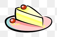 Cake png sticker, transparent background. Free public domain CC0 image.