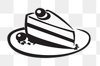 Cake png sticker, transparent background. Free public domain CC0 image.