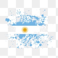 Argentina flag png sticker, transparent background. Free public domain CC0 image.