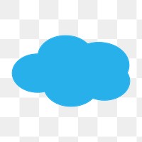 Cloud png sticker, transparent background. Free public domain CC0 image.