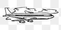 Plane png sticker, transparent background. Free public domain CC0 image.