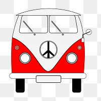 Van png illustration, transparent background. Free public domain CC0 image.