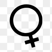 Female icon  png clipart illustration, transparent background. Free public domain CC0 image.