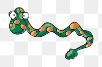 Snake png illustration, transparent background. Free public domain CC0 image.