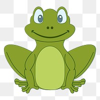 Frog png sticker, transparent background. Free public domain CC0 image.