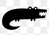 Crocodile png sticker, transparent background. Free public domain CC0 image.