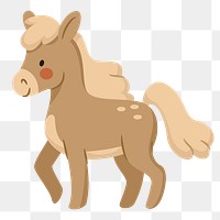 Pony png illustration, transparent background. Free public domain CC0 image.