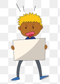 Protesting  png clipart illustration, transparent background. Free public domain CC0 image.