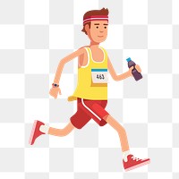 Runner  png clipart illustration, transparent background. Free public domain CC0 image.