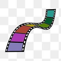 Film png sticker, transparent background. Free public domain CC0 image.