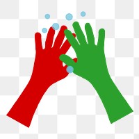 Hand wash png illustration, transparent background. Free public domain CC0 image.