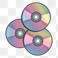 CDs png illustration, transparent background. Free public domain CC0 image.