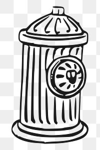 Fire hydrant png illustration, transparent background. Free public domain CC0 image.