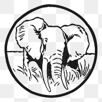 Elephant png illustration, transparent background. Free public domain CC0 image.