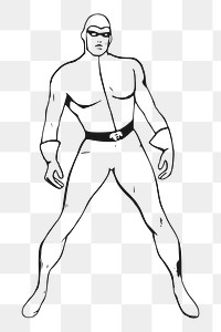 Super hero png illustration, transparent background. Free public domain CC0 image.