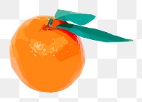 Png orange fruit clipart, transparent background. Free public domain CC0 image.