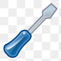 Png screwdriver clipart, transparent background. Free public domain CC0 image.