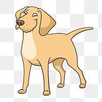 Png dog clipart, transparent background. Free public domain CC0 image.