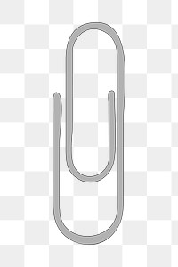 Png paper clip clipart, transparent background. Free public domain CC0 image.