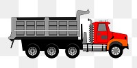 Png truck clipart, transparent background. Free public domain CC0 image.
