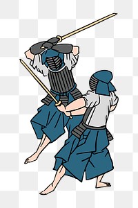 Png Japanese kendo sword clipart, transparent background. Free public domain CC0 image.