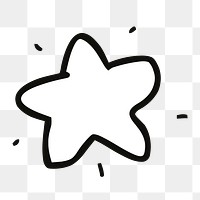 Png star clipart, transparent background. Free public domain CC0 image.