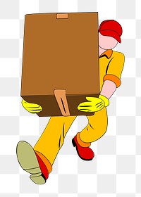 Png moving service clipart, transparent background. Free public domain CC0 image.