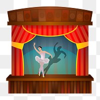 Png ballet dance clipart, transparent background. Free public domain CC0 image.