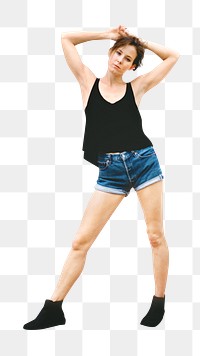 Caucasian woman png photo shoot , transparent background