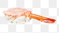 Sushi png collage element, transparent background