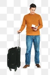 Business png trip traveling, transparent background