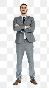 PNG businessman, collage element, transparent background