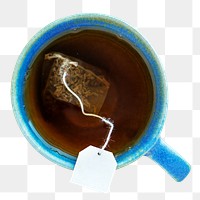 Tea cup png collage element, transparent background