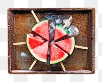 Watermelon sticks png, transparent background