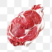 Beef steak png, food element, transparent background