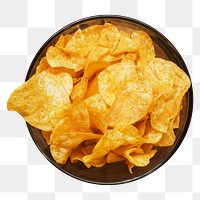 Chips png collage element, transparent background