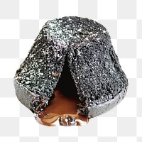 Lava cake png, collage element, transparent background