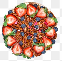 Fruit cake png on transparent background