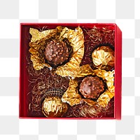 Nutty chocolate png, food element, transparent background