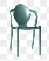 Green chair png furniture, transparent background