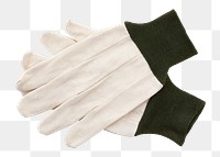 Work gloves png gardening tool, transparent background