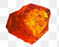 Amber gem png, transparent background